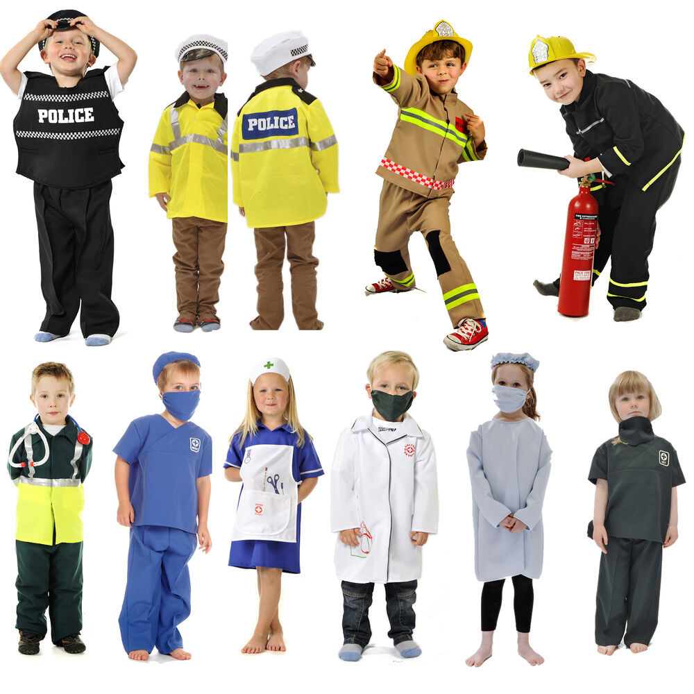 Kids Dress Up Ideas
 Children’s Kids Boys Girls Emergency Services Fancy Dress
