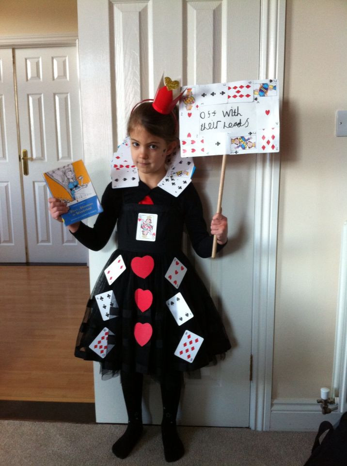 Kids Dress Up Ideas
 The Queen of Hearts all dressed up for World Book Day