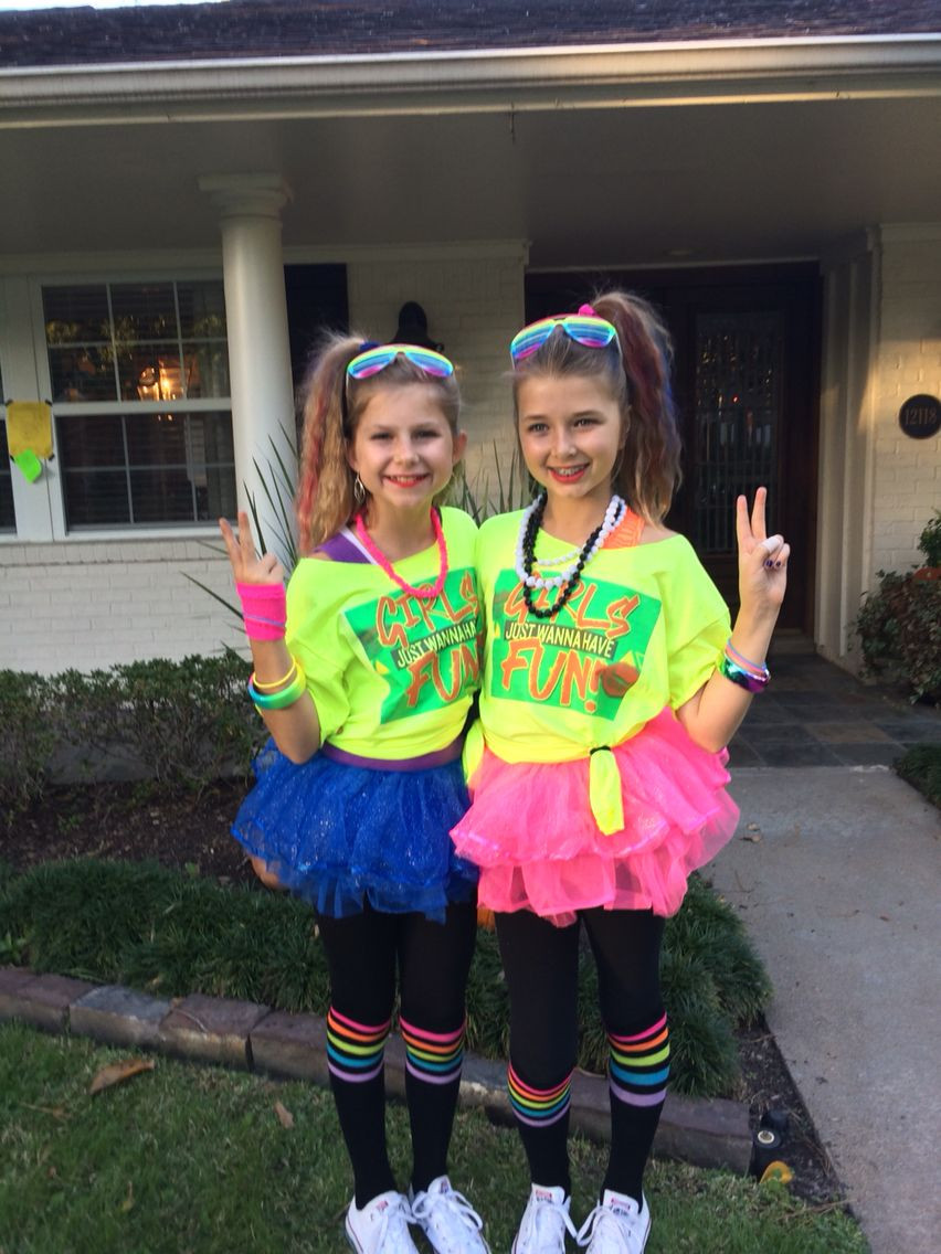 Kids Dress Up Ideas
 Fun girls 80s costume …
