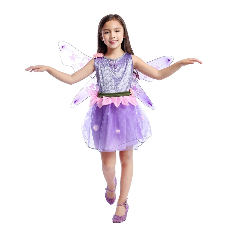 Kids Dress Up Party
 Enchanted Girls Purple Butterfly Fantasy Fluttering Garden