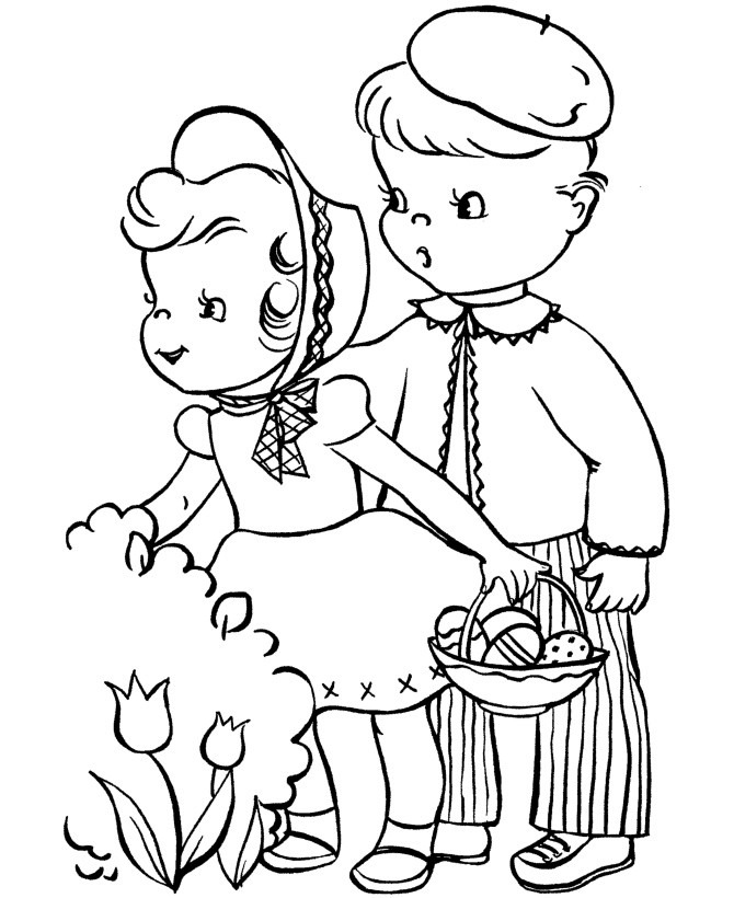 Kids Easter Coloring Pages
 Easter Coloring Pages For Kids