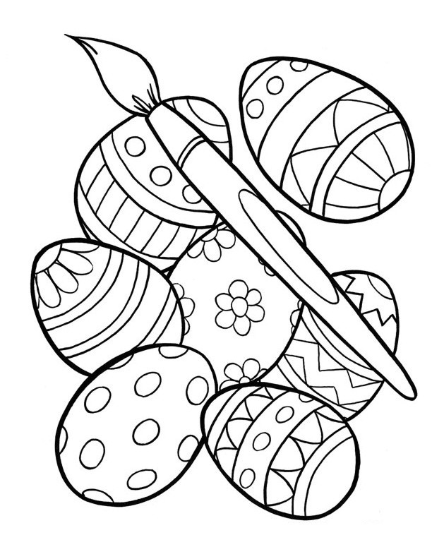 Kids Easter Coloring Pages
 Free Printable Easter Egg Coloring Pages For Kids