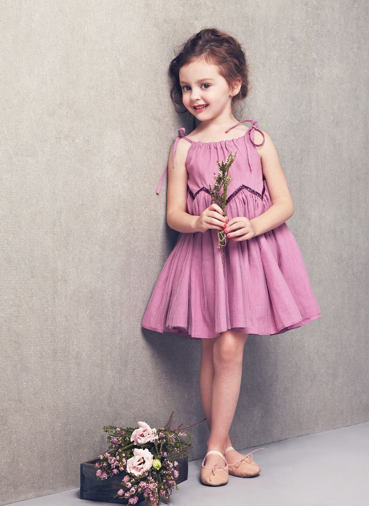 Kids Fashion Model
 Nellystella Love Mimi Dress Smoky Grape PRE ORDER