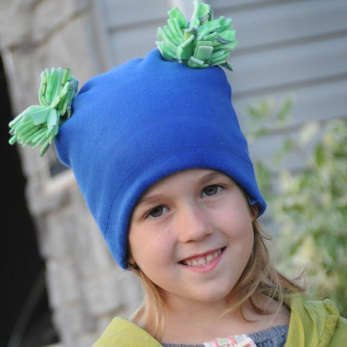 Kids Hair St Cloud
 Pom Pom Fleece Hat Sewing Pattern