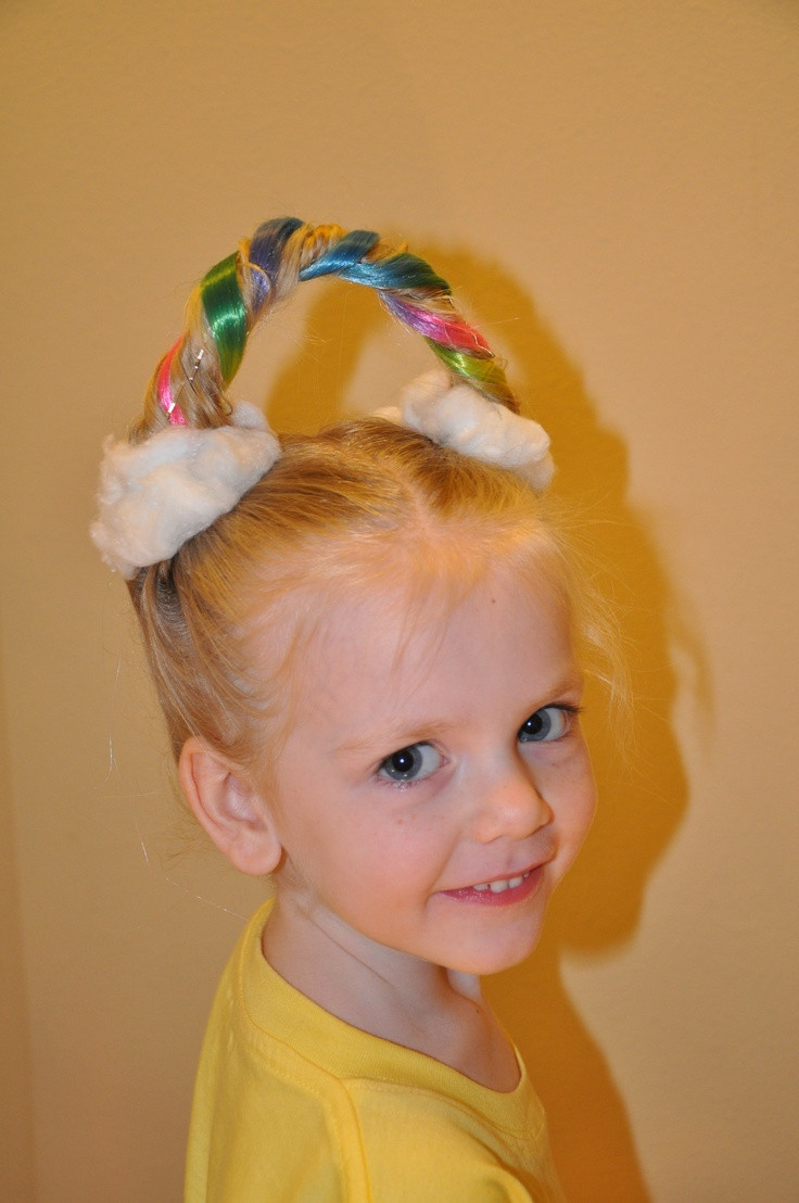 Kids Hair St Cloud
 Rainbows and clouds for crazy hair day