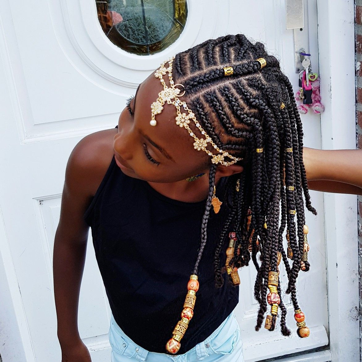 Kids Hair Styles With Braids
 Braids and Beads Natural hairstyles for girls