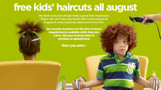 Kids Haircuts Coupons
 FREE Kids Haircuts in August at JCPenney Salons