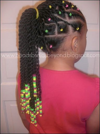 Kids Hairstyles With Beads
 Beads Braids and Beyond Sister Twists & Cornrows with A