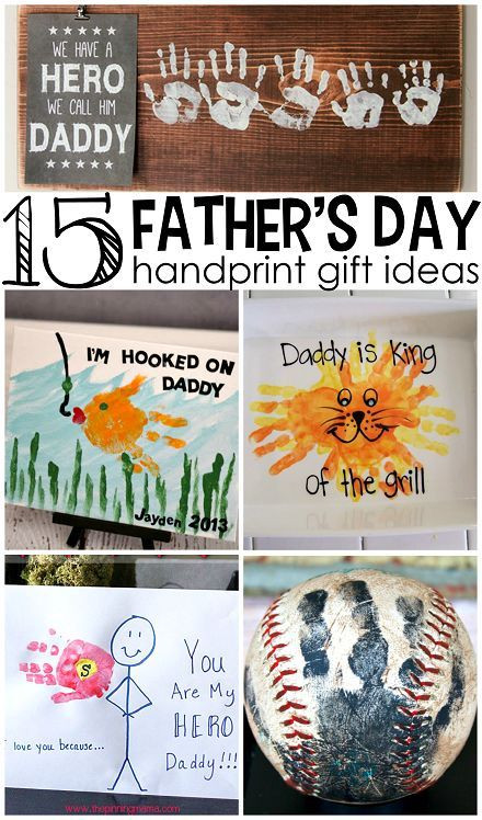 Kids Handprint Gifts
 Father s Day Handprint Gift Ideas from Kids such cute