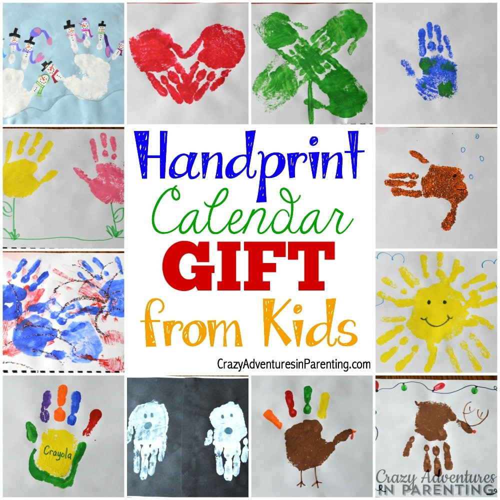 Kids Handprint Gifts
 Handprint Calendar 15 Homemade Gift Ideas Kids Can Make