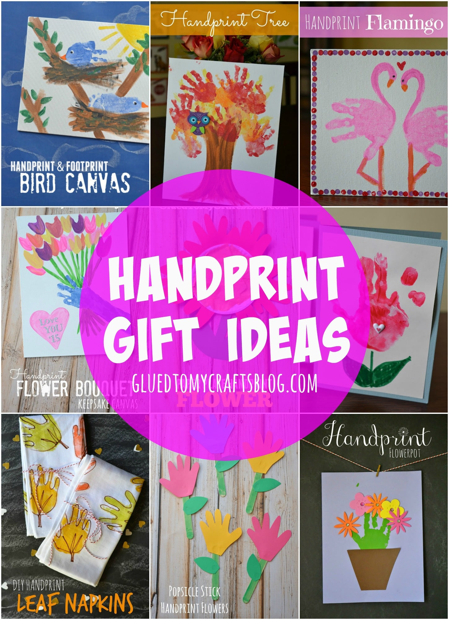 Kids Handprint Gifts
 Handprint Gift Ideas Roundup