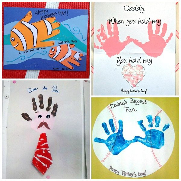 Kids Handprint Gifts
 Creative Father s Day Cards for Kids to Make