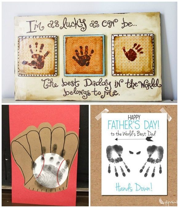 Kids Handprint Gifts
 Father s Day Handprint Gift Ideas from Kids