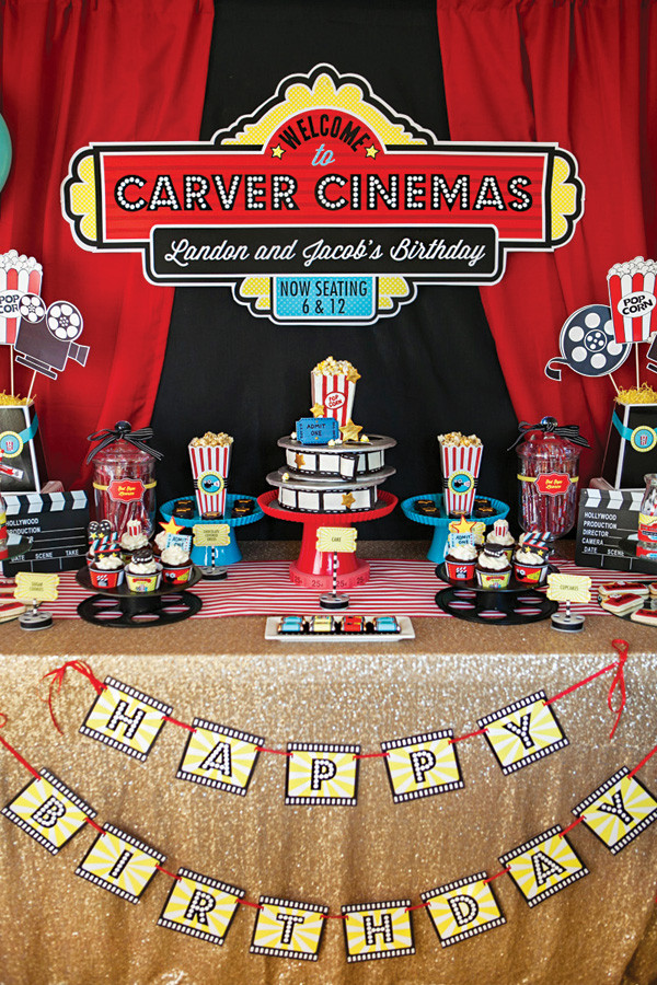 Kids Movie Party Ideas
 Lights Camera Birthday A Hollywood Movie Party
