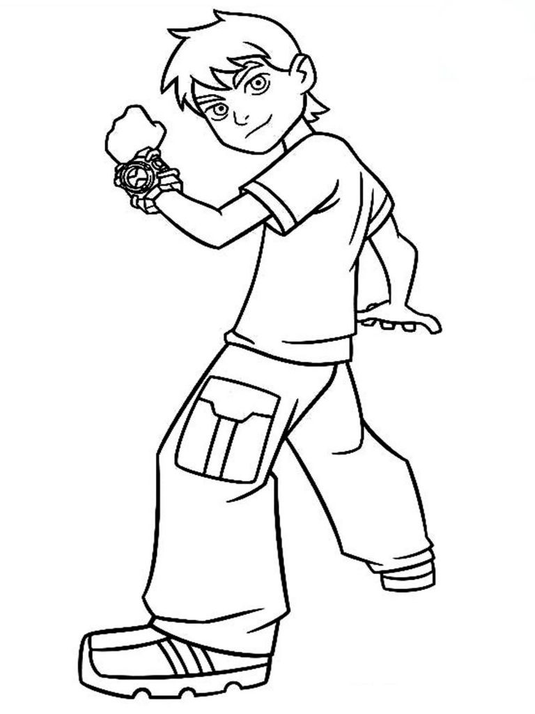 Kids Online Coloring
 Free Printable Ben 10 Coloring Pages For Kids