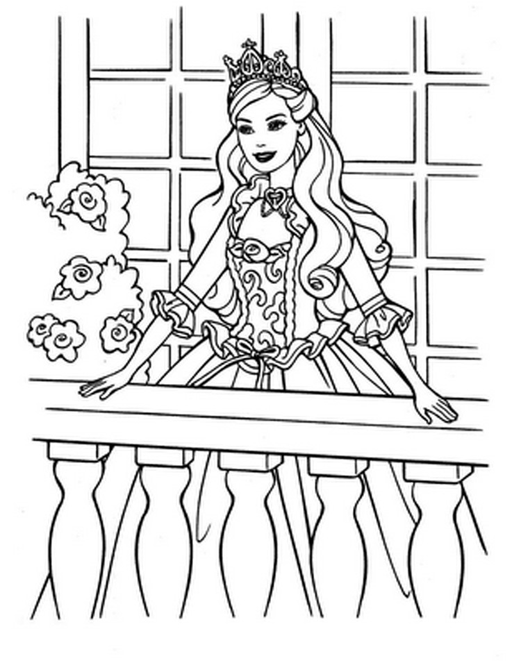 Kids Online Coloring
 Free Printable Barbie Coloring Pages For Kids