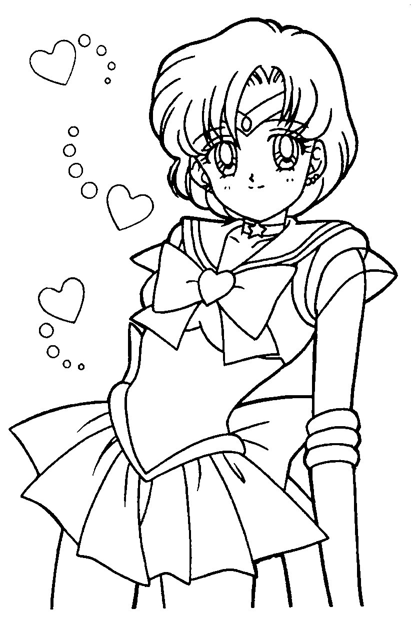 Kids Online Coloring
 Free Printable Sailor Moon Coloring Pages For Kids