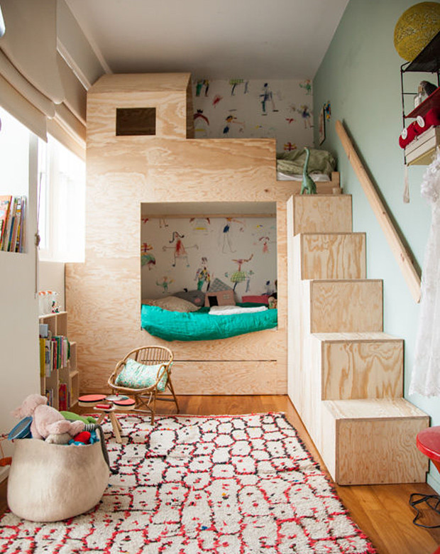 Kids Room Decor Ideas For A Small Room
 Small Space Solution Built In Bunk Beds For Kids Rooms