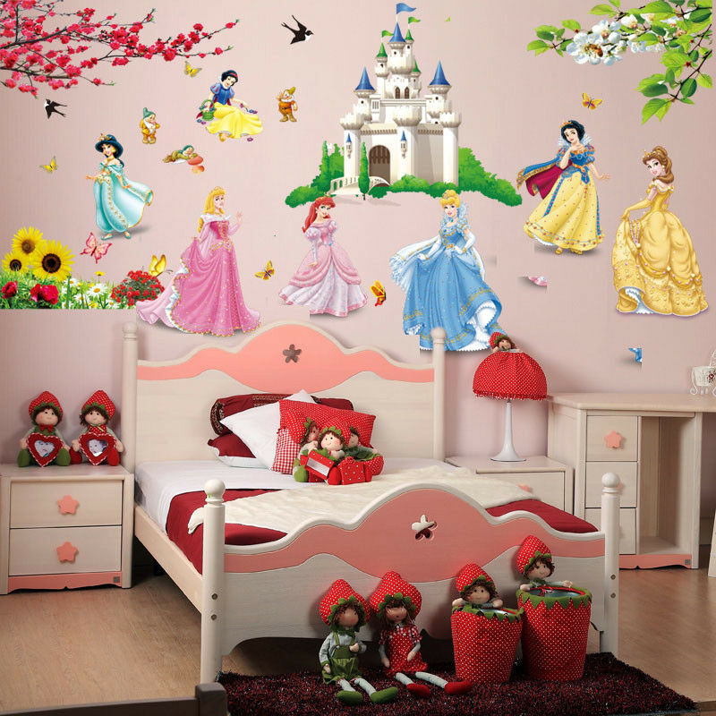 Kids Room Wall Decor
 fairy tale Princess Castle Disney kids room girls room