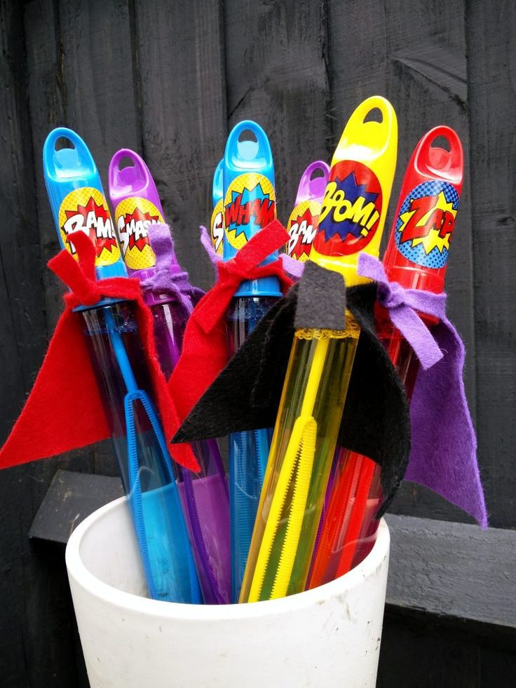 Kids Superhero Party
 The 25 best Kids party bags ideas on Pinterest