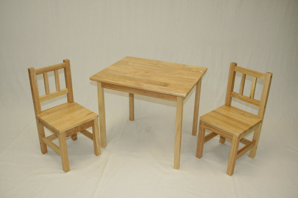 Kids Table And Bench Set
 Kids Table and 2 Chairs Set Solid Hard Wood
