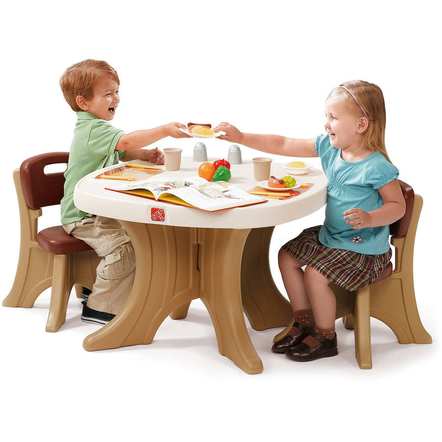 Kids Table And Bench Set
 Step2 New Traditions Kids Table and 2 Chairs Set Brown