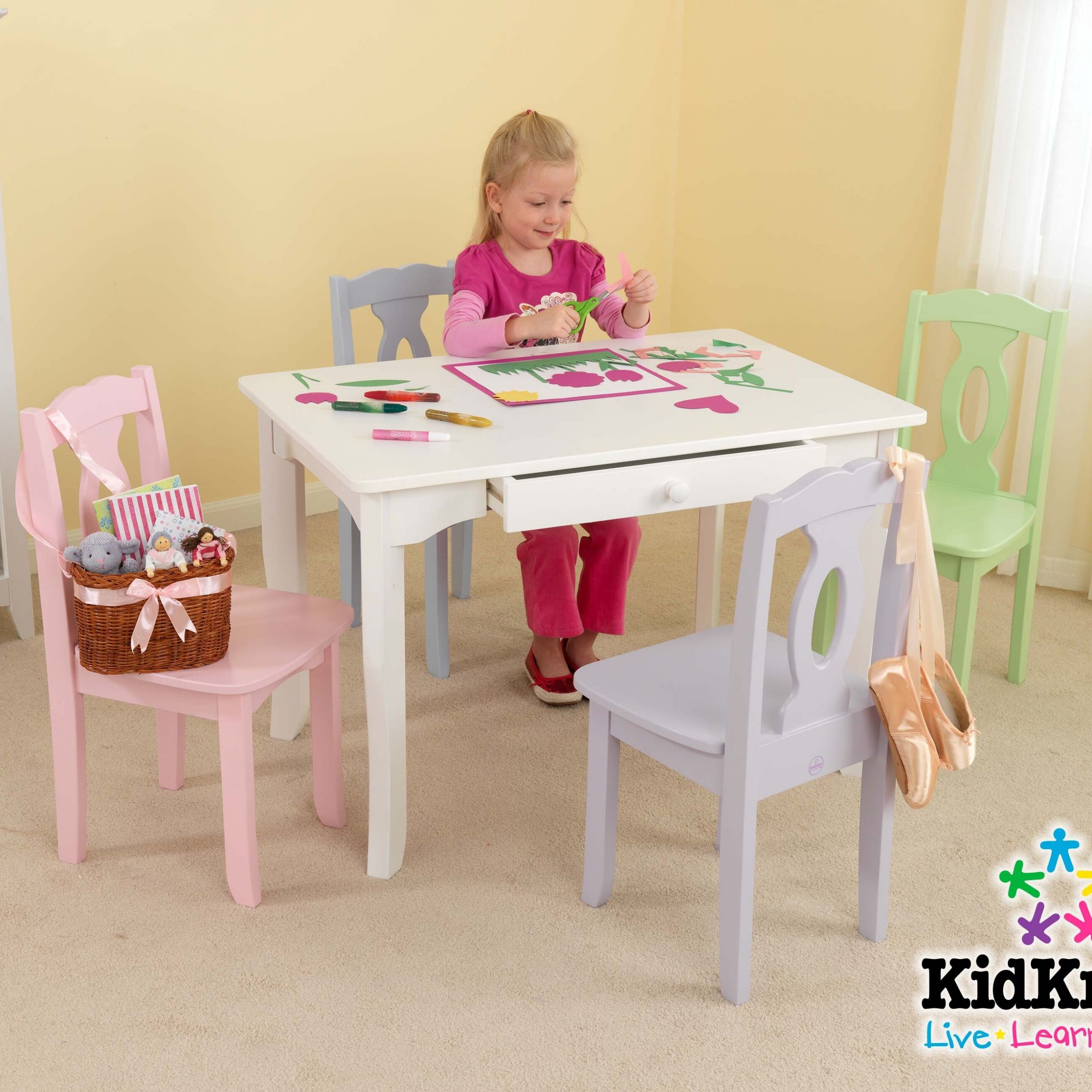 Kids Table And Bench Set
 KidKraft Brighton Kids Table and Chair Set & Reviews