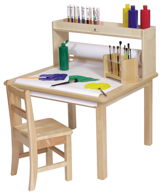 Kids Table And Bench Set
 Steffywood Kids Craft Creativity Desk Wooden Art Table