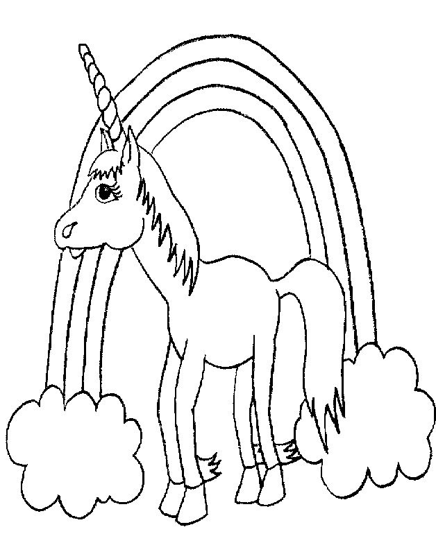 Kids Unicorn Coloring Pages
 Free Printable Unicorn Coloring Pages Kids