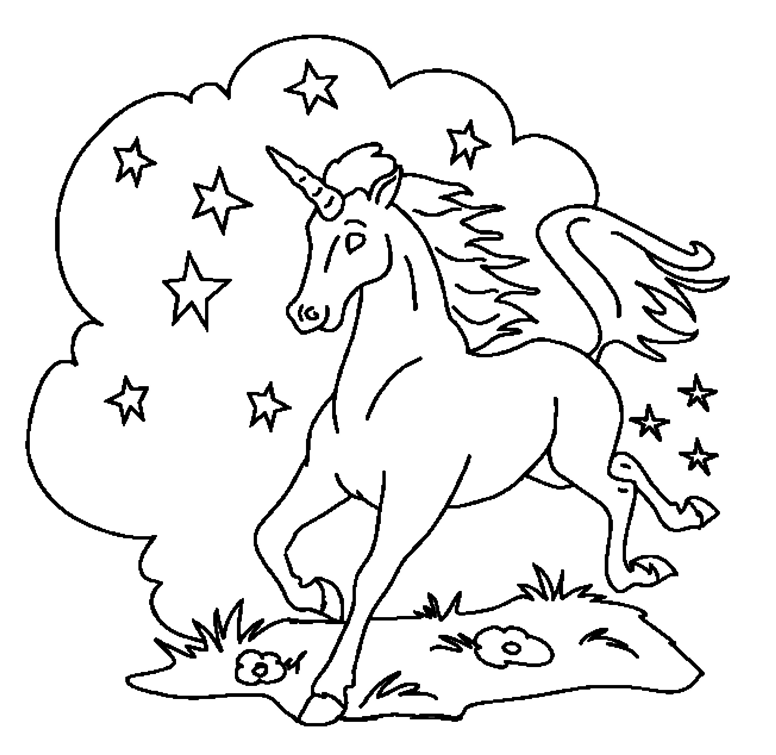 Kids Unicorn Coloring Pages
 Print & Download Unicorn Coloring Pages for Children