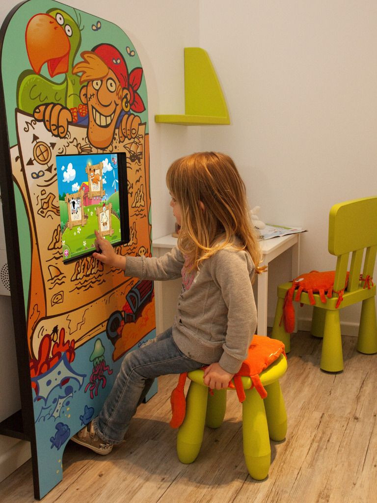 Kids Waiting Room Toys
 Magic Wall children touch screen play kiosk at doctors
