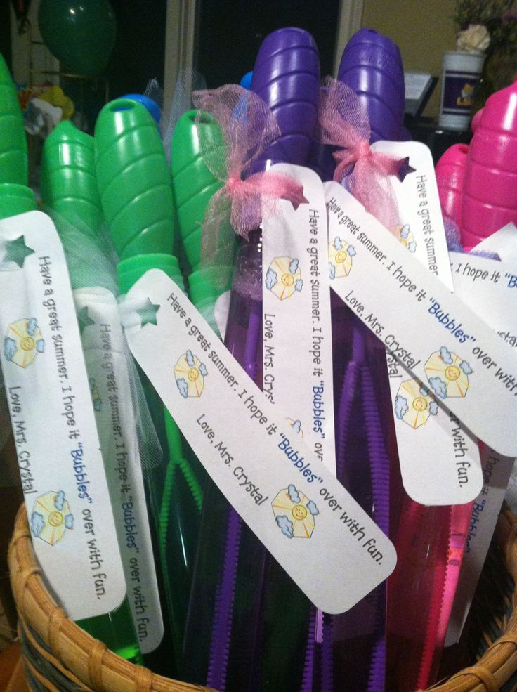 Kindergarten Graduation Gift Ideas For Classmates
 These are bubble wands purchased from the dollar store