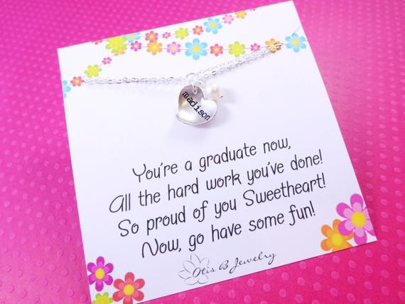 Kindergarten Graduation Gift Ideas For Daughter
 Items similar to Graduation t for child name bracelet