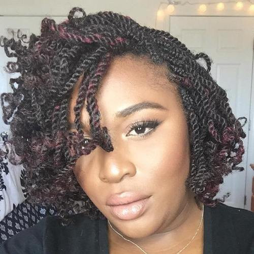 Kinky Twist Updo Hairstyles
 30 Hot Kinky Twists Hairstyles to Try in 2017