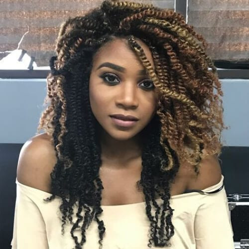 Kinky Twist Updo Hairstyles
 30 Kinky Twist Hairstyles for Style & Protection