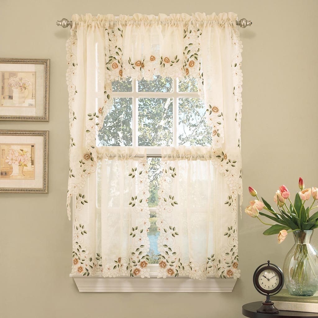 Kitchen Curtains Swags
 Kitchen Curtain Swags And Valances