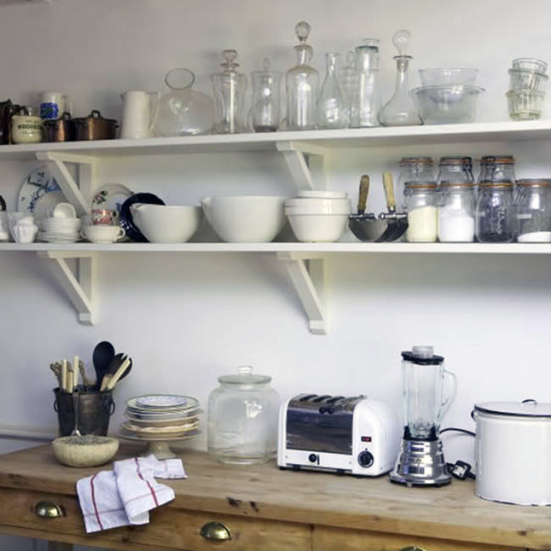 Kitchen Storage Shelves
 Cottage Kitchens Cabinetry & Hardware continued