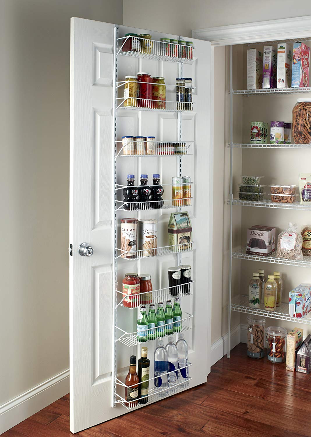 Kitchen Storage Shelves
 Wall Rack Closet Organizer Pantry Adjustable Floating