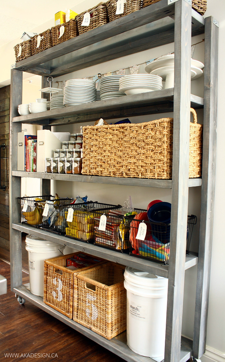 Kitchen Storage Shelves
 Rolling Kitchen Pantry Shelves