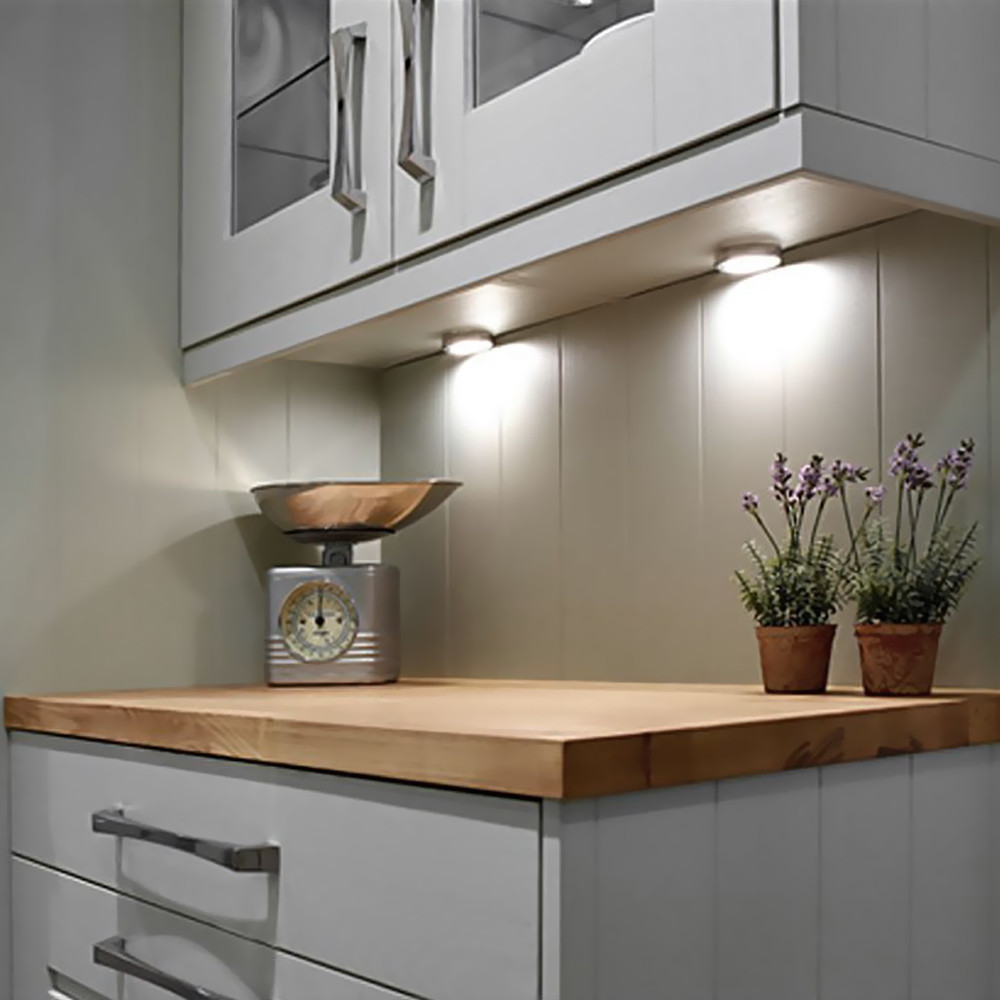Kitchen Under Cabinet Lighting Options
 LED Kitchen Under Cabinet Puck Lighting 5000K 25W Halogen