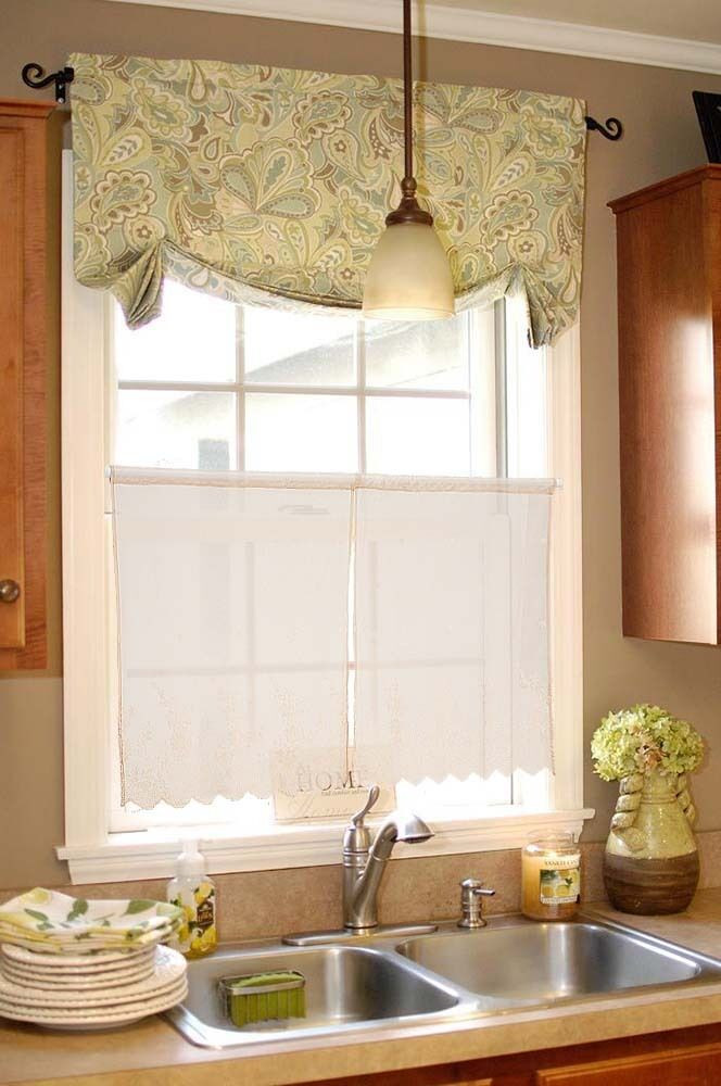 Kitchen Window Curtains Ideas
 2pc 26 4" Coffee Floral Polka Dot Polyester Window Curtain