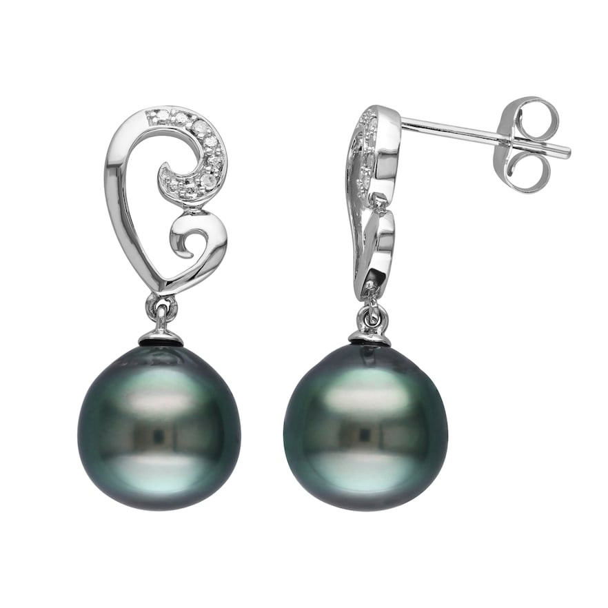 Kohls Pearl Earrings
 Black Cultured Pearl Earrings