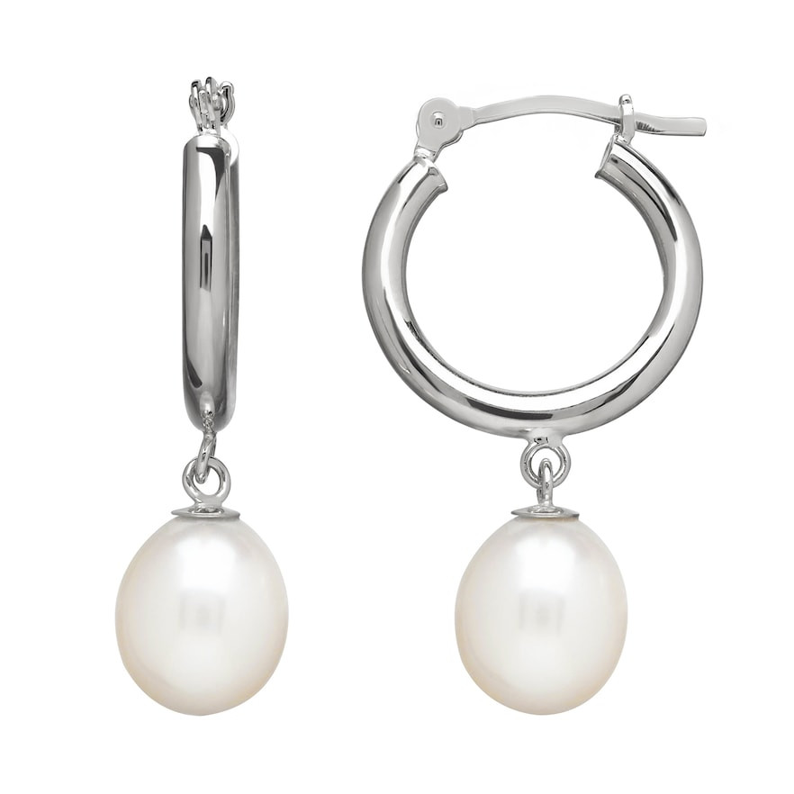 Kohls Pearl Earrings
 White Gold Pearl Drop Earring