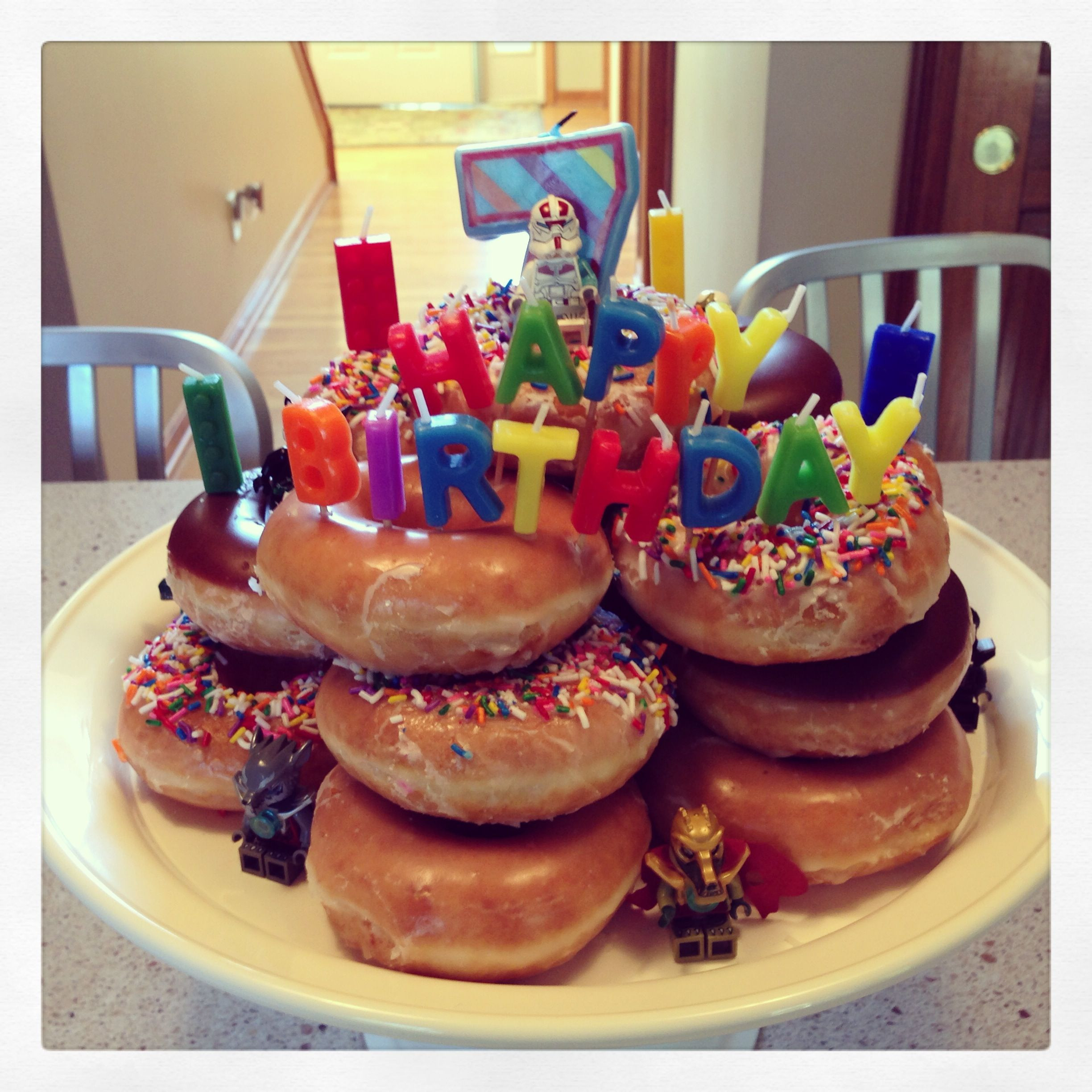 Krispy Kreme Birthday Cake
 Krispy Kreme donut "cake" in 2019