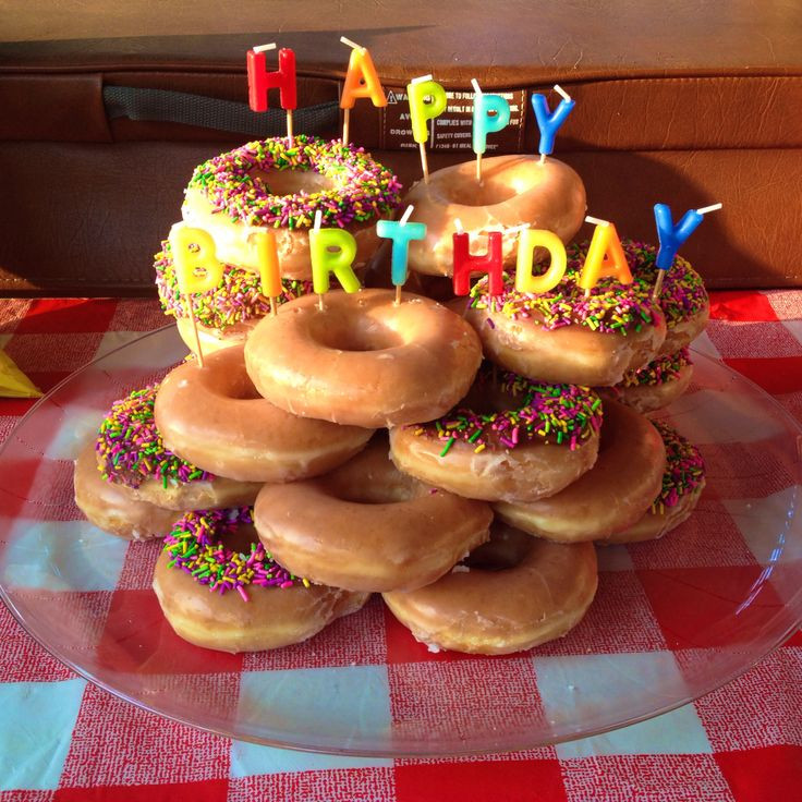 Krispy Kreme Birthday Cake
 Krispy Kreme birthday cake Cool Ideas