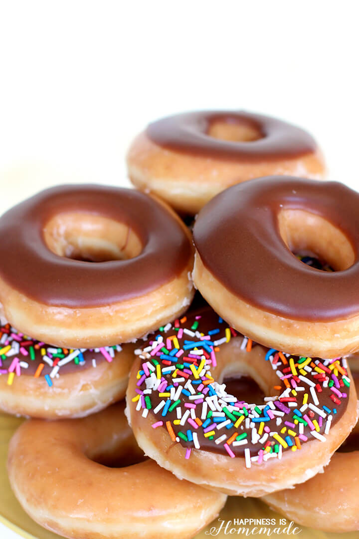 Krispy Kreme Birthday Cake
 Krispy Kreme Donut Birthday Cake Happiness is Homemade