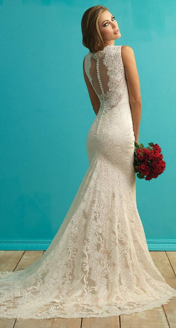 Lace Designer Wedding Gowns
 50 Beautiful Lace Wedding Dresses To Die For