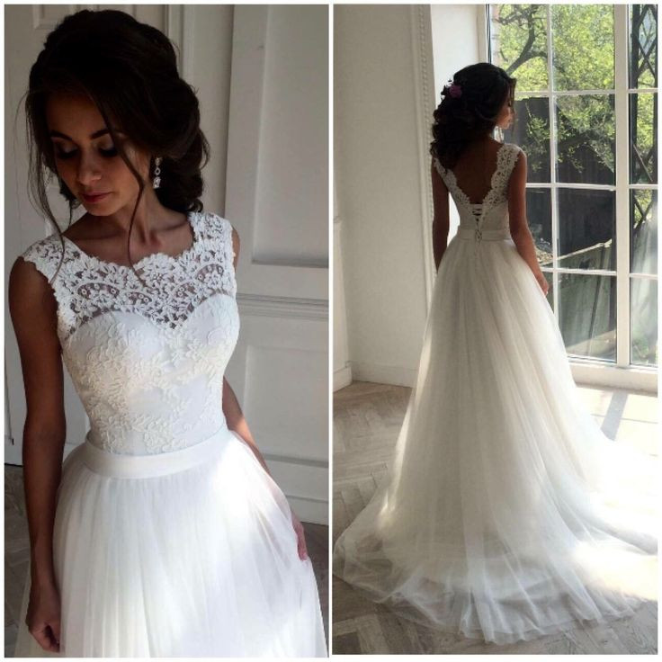 Lace Designer Wedding Gowns
 White Long Lace Wedding Dresses Handmade Backless Lace Up