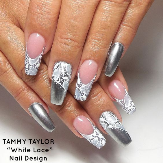 Lace Nail Designs
 30 Sophisticated Lace Nail Designs
