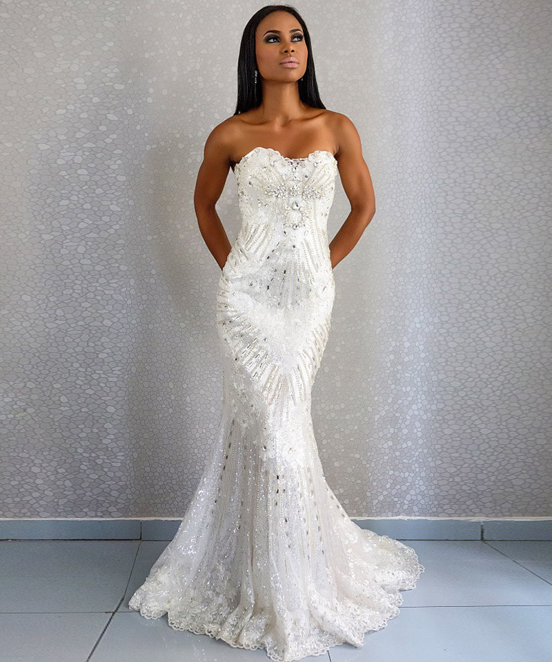 Lace Up Wedding Dresses
 Elegant Wedding Dress Lace Crystal Beading Sweetheart